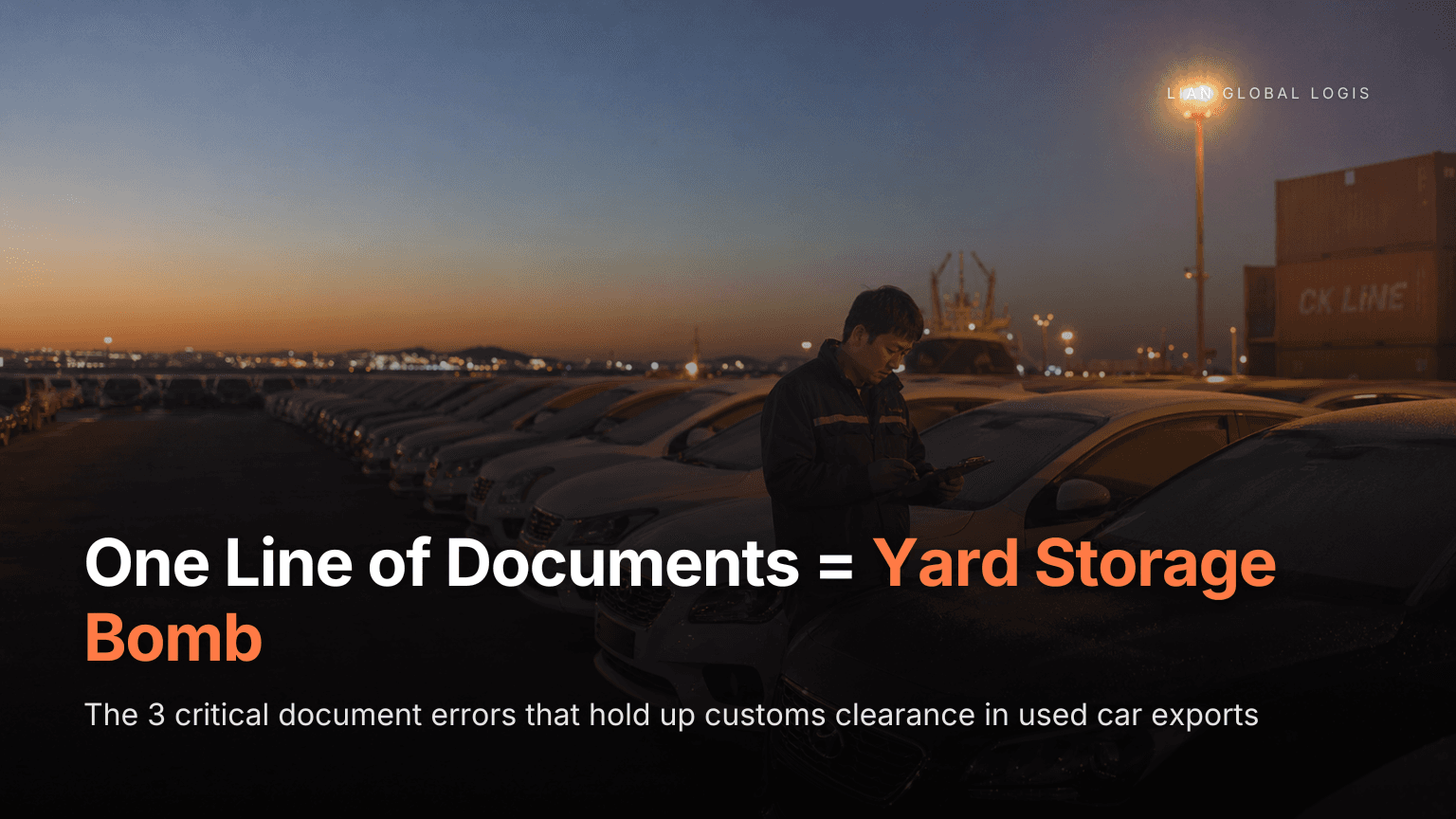 3 Fatal Document Mistakes That Delay Used Car Export Customs—And How to Stop Yard Storage Charges