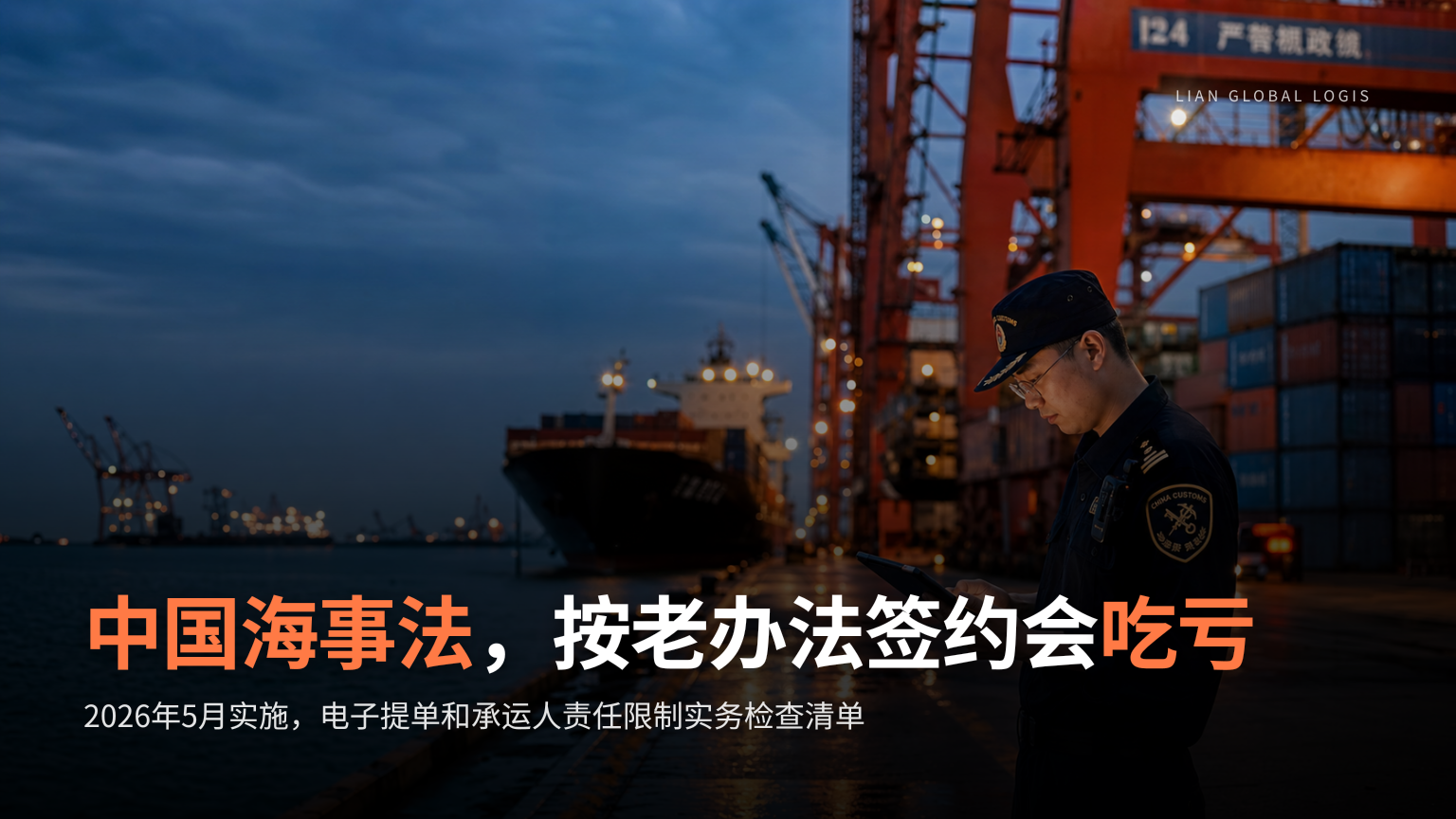 中国海事法修订实施……按老办法签约会吃亏的7个要点